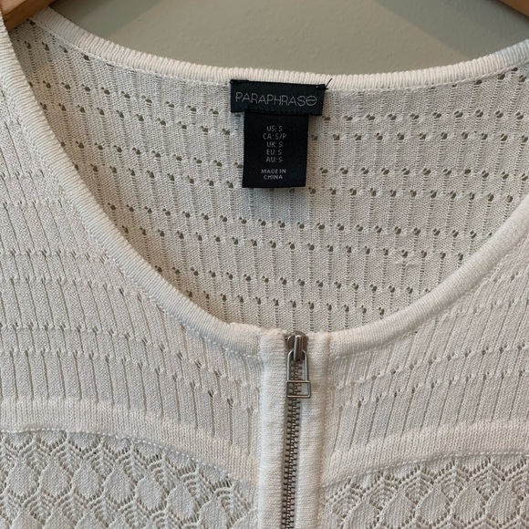 Paraphrase zipper cardigan - Picture 4 of 6